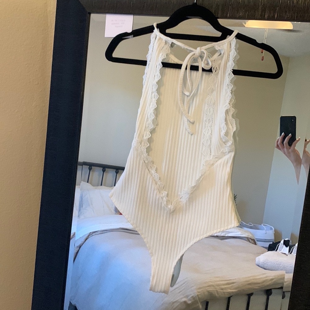 White lace SHOWPO bodysuit